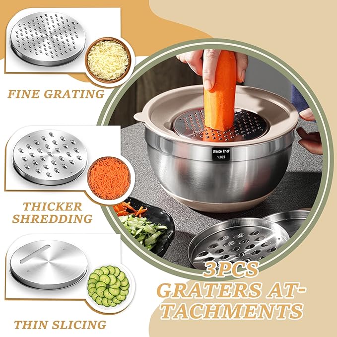 The Ultimate 26PCS Stainless Steel Mixing Bowls Set – A Must-Have for Every Modern Kitchen 3 81adAiK3NHL. AC SX679