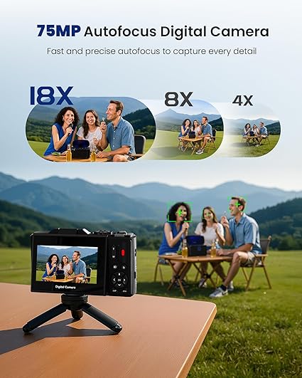 Capture Every Moment: Best 5K Digital Camera for Teens, Beginners & Travel Vloggers 2 81bI4ti8nPL. AC SX425